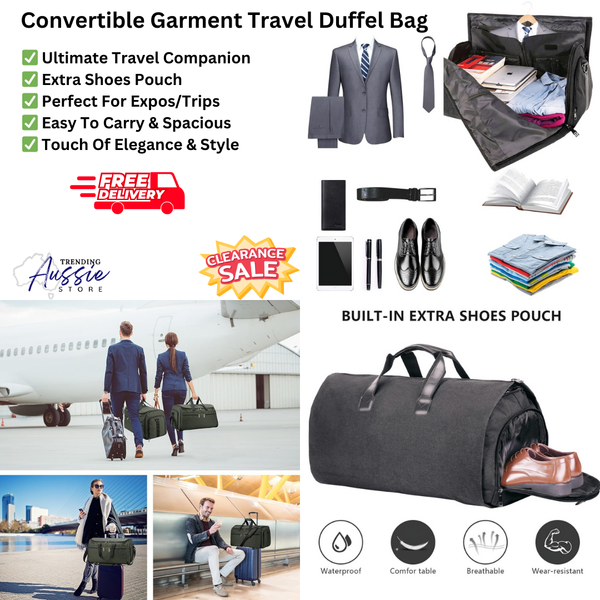 The Ultimate Travel Companion: Why You Need a Convertible Garment Duffel Bag